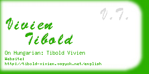 vivien tibold business card